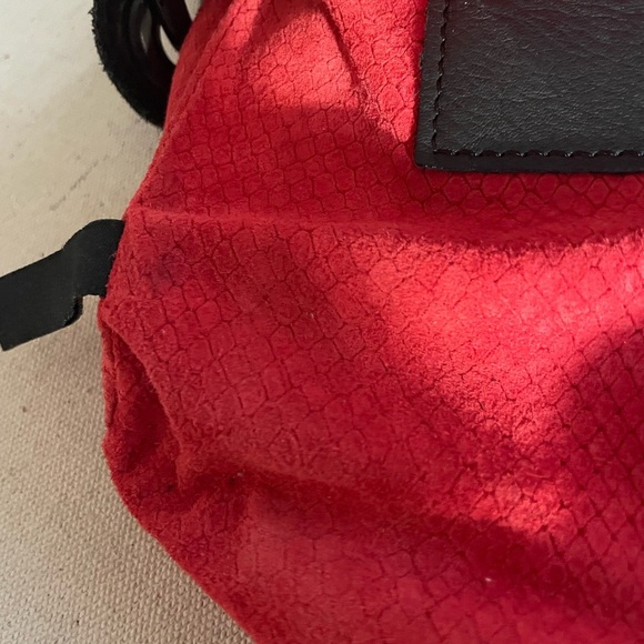 Hammitt Andrew Crossbody Convertible Leather/ Suede with Red leather Interior - Picture 14 of 16